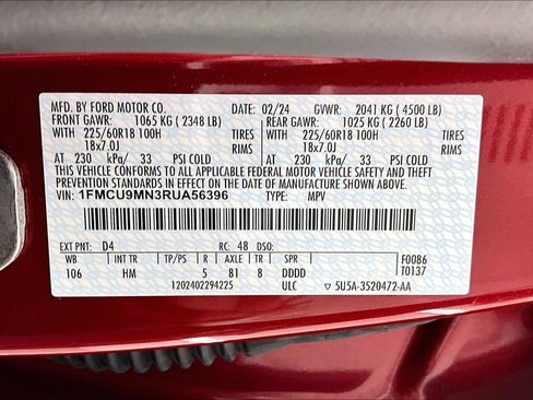 Used 2024 Ford Escape ST-Line w/ Tech Pack #1 AWD/4WD image 35