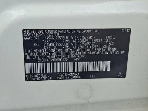 Used 2012 Toyota RAV4 Limited w/ Premium Plus Value Pkg AWD/4WD image 25
