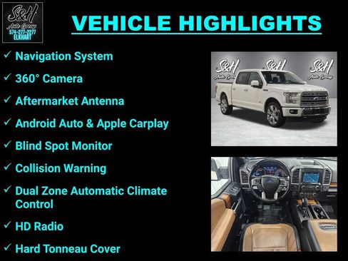 Used 2017 Ford F150 Limited w/ Trailer Tow Package AWD/4WD image 3