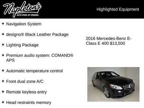 Used 2016 Mercedes-Benz E 400 4MATIC Sedan image 15