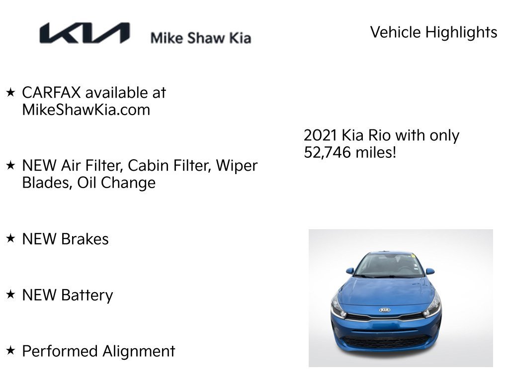 Used 2021 Kia Rio S FWD image 6