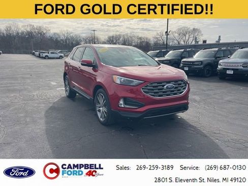 Certified 2022 Ford Edge Titanium w/ Class II Trailer Tow Package image 1