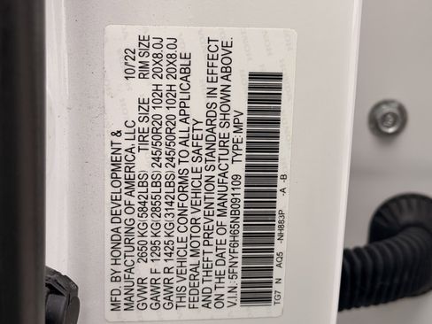 Used 2022 Honda Pilot Touring image 26