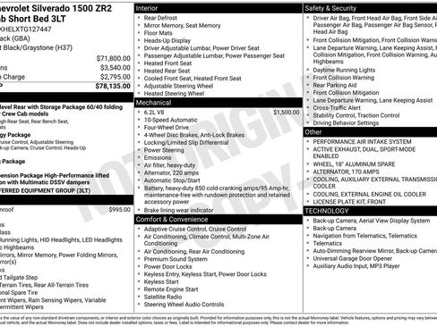 Certified 2026 Chevrolet Silverado 1500 ZR2 AWD/4WD image 1
