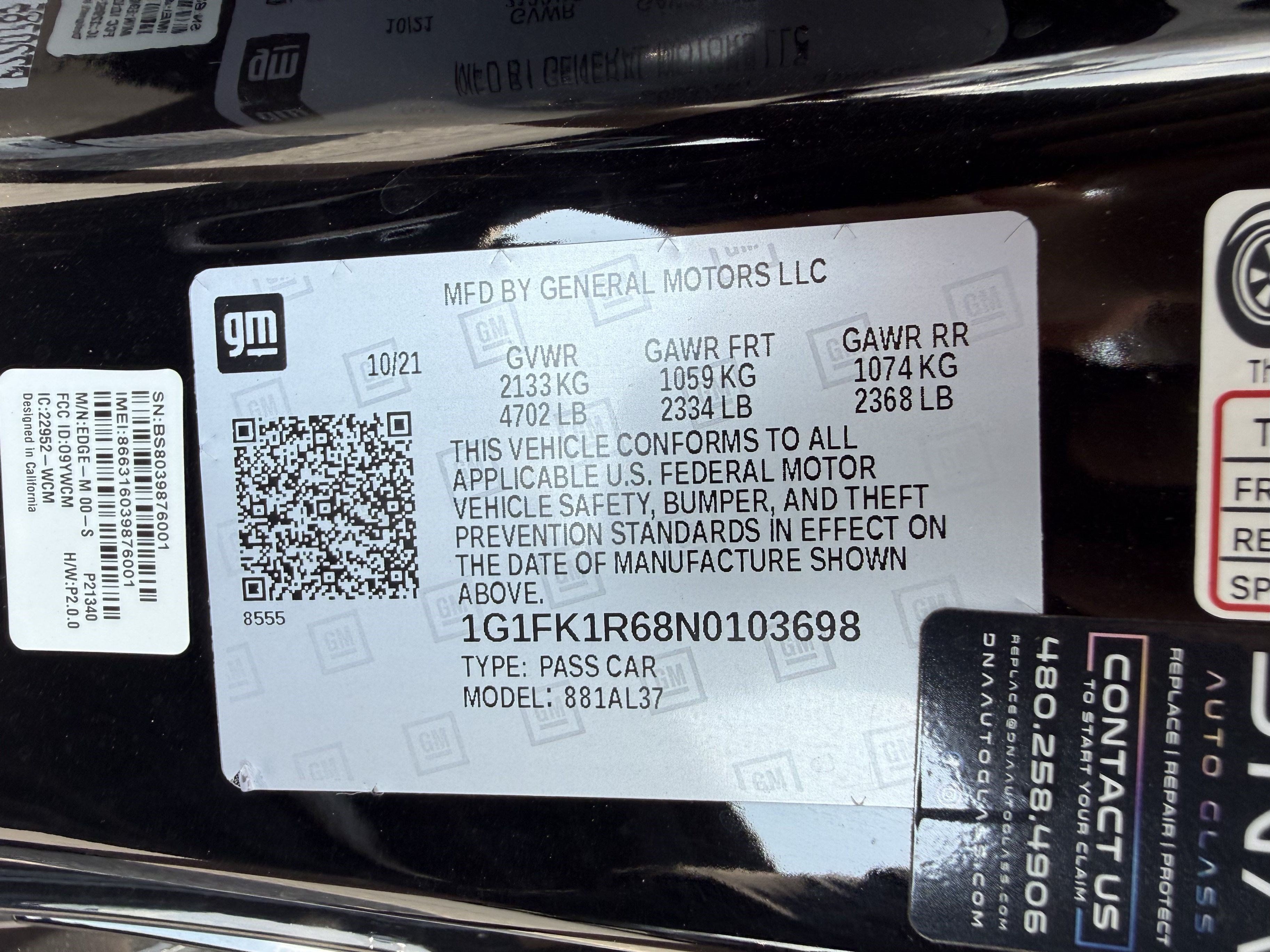 Used 2022 Chevrolet Camaro ZL1 RWD image 17