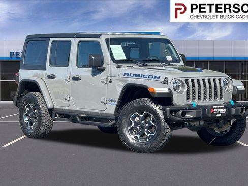 Used 2022 Jeep Wrangler Unlimited Rubicon 4xe w/ Steel Bumper Group AWD/4WD image 1