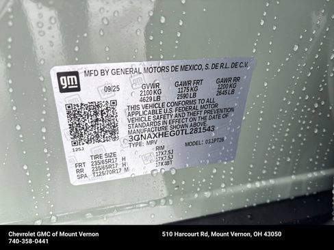 New 2026 Chevrolet Equinox LT image 23