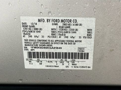 Used 2019 Ford Explorer XLT w/ Equipment Group 202A image 35