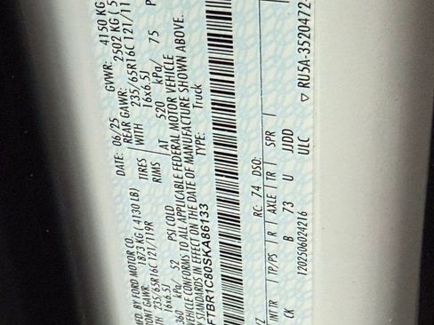 New 2025 Ford Transit 250 148 Medium Roof w/ Load Area Protection Package image 37