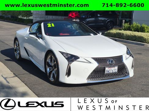 Certified 2021 Lexus LC 500 Convertible w/ Touring Package RWD image 2