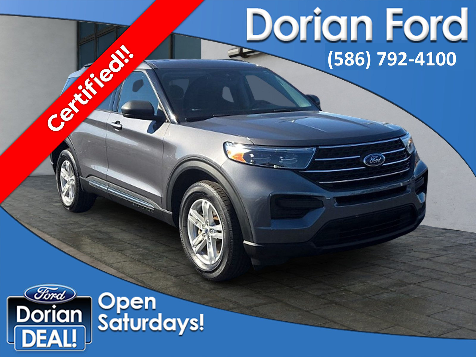 Certified 2022 Ford Explorer XLT AWD/4WD image 1