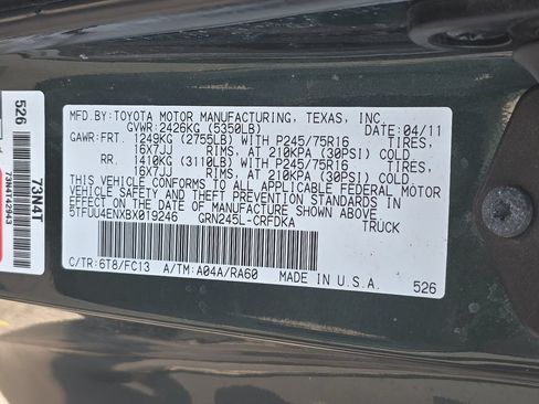 Used 2011 Toyota Tacoma 4x4 Access Cab V6 w/ SR5 Pkg #2 image 34