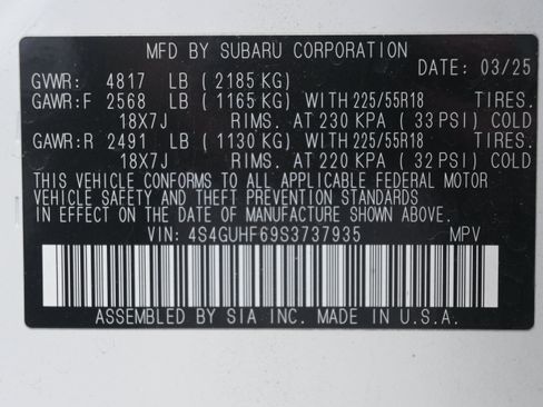 Certified 2025 Subaru Crosstrek 2.5i Sport AWD/4WD image 36