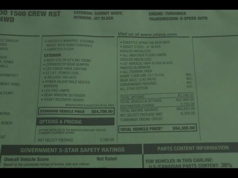 New 2026 Chevrolet Silverado 1500 RST w/ RST Select Package AWD/4WD image 25