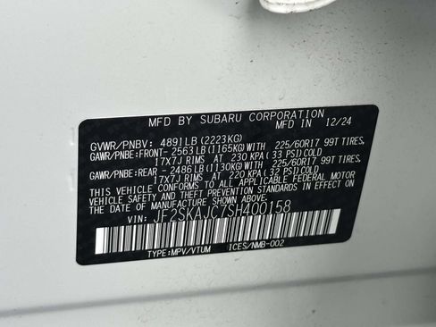 Certified 2025 Subaru Forester Wilderness AWD/4WD image 11