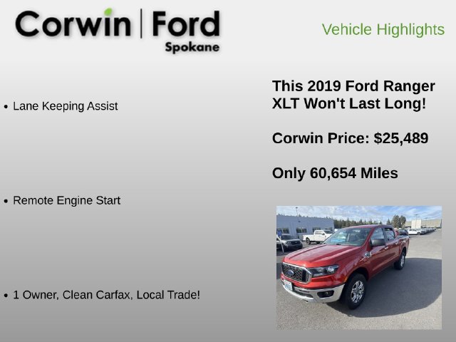 Used 2019 Ford Ranger XLT w/ FX4 Off-Road Package AWD/4WD image 9