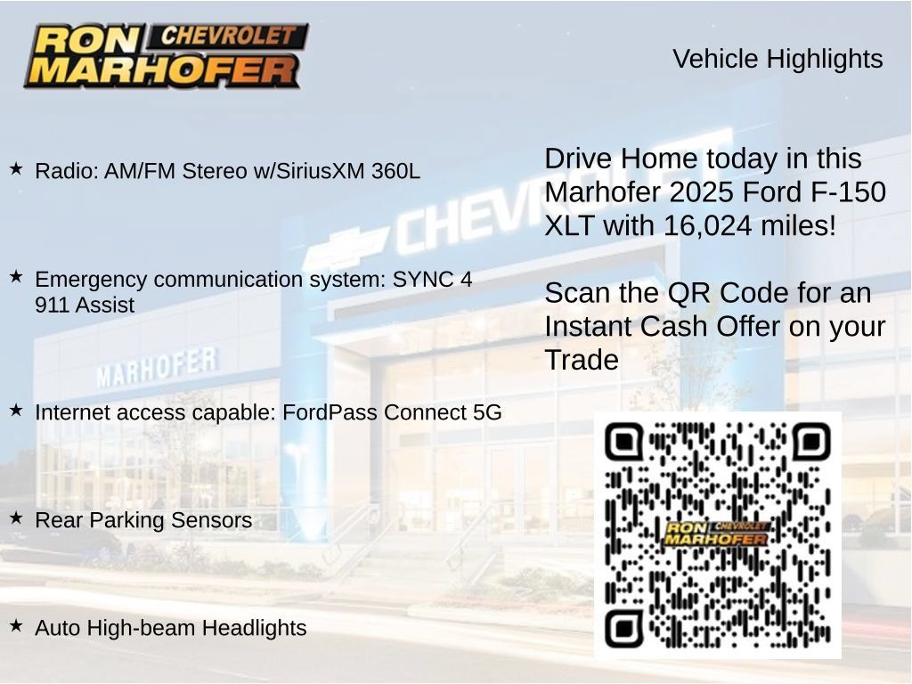 Used 2025 Ford F150 XLT w/ Equipment Group 301A Standard AWD/4WD image 14