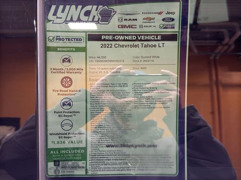 Certified 2022 Chevrolet Tahoe LT w/ Luxury Package image 39