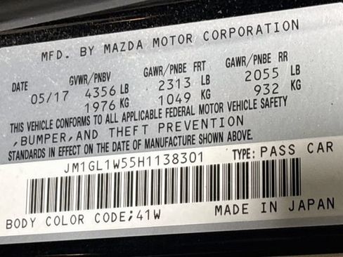 Used 2017 MAZDA MAZDA6 Grand Touring FWD image 23