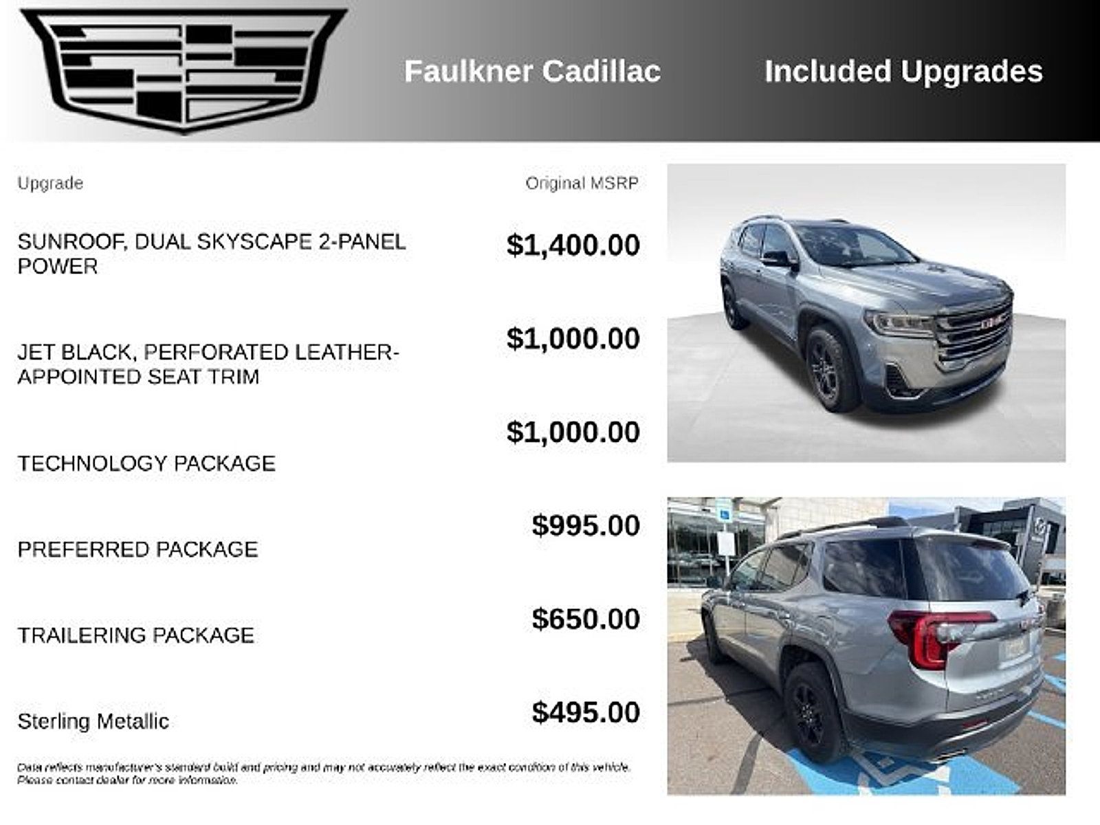 Used 2023 GMC Acadia AT4 w/ Technology Package AWD/4WD image 8