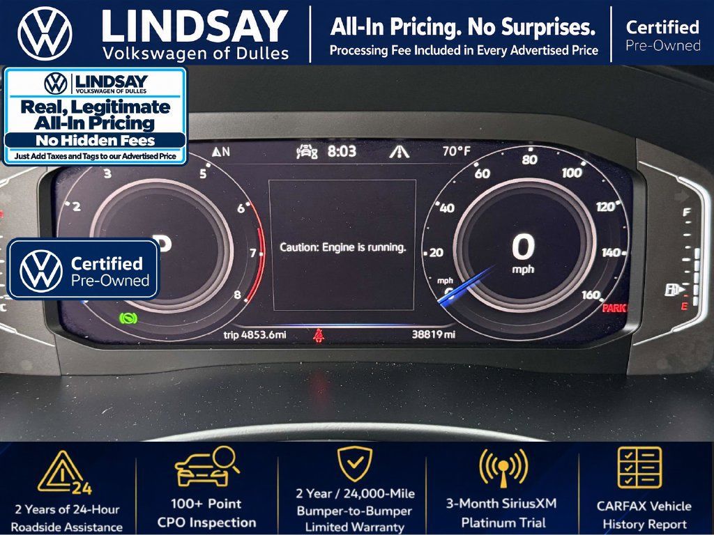 Certified 2023 Volkswagen Atlas SE w/ Panoramic Sunroof Package AWD/4WD image 27