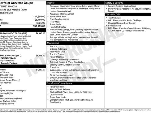 Used 2007 Chevrolet Corvette Coupe w/ Preferred Equipment Group RWD image 16