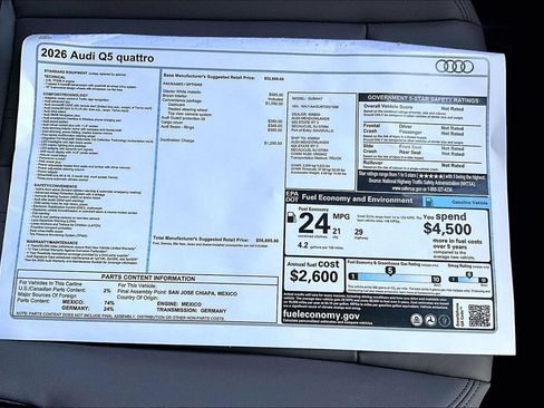 New 2026 Audi Q5 Premium AWD/4WD image 14