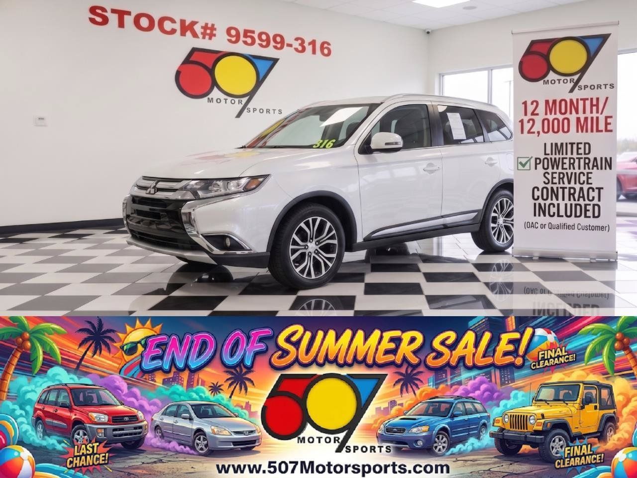 Used 2016 Mitsubishi Outlander SEL AWD/4WD image 1