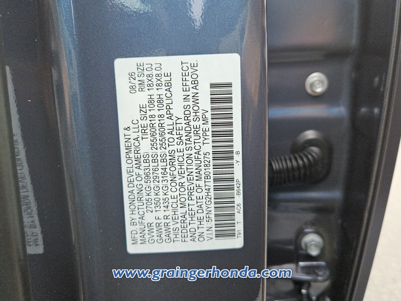 New 2026 Honda Pilot EX-L image 13