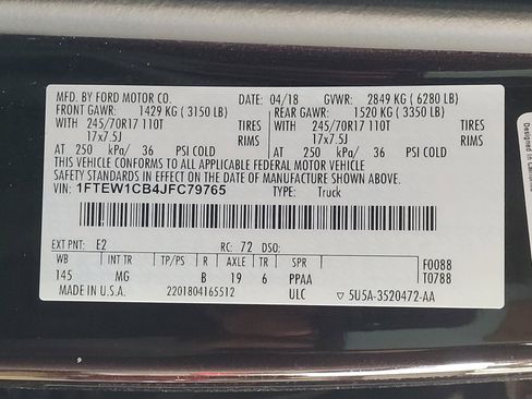 Used 2018 Ford F150 XLT RWD image 33