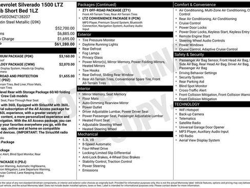 Used 2021 Chevrolet Silverado 1500 LTZ w/ LTZ Premium Package AWD/4WD image 2