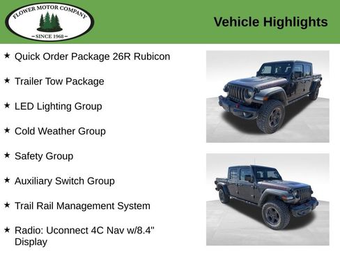 Used 2023 Jeep Gladiator Rubicon w/ LED Lighting Group image 3
