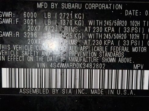 Used 2019 Subaru Ascent Touring image 36