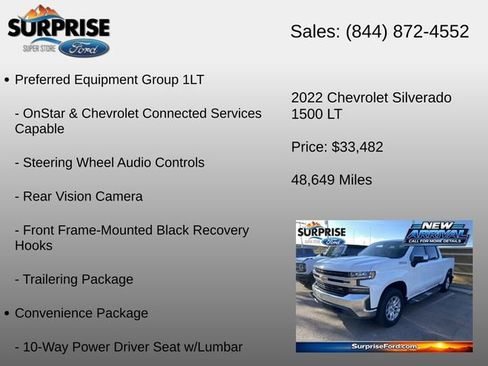 Used 2022 Chevrolet Silverado 1500 LT w/ Z71 Off-Road Package AWD/4WD image 16