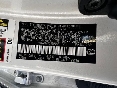 Used 2023 Lexus ES 350 w/ Premium Package image 50