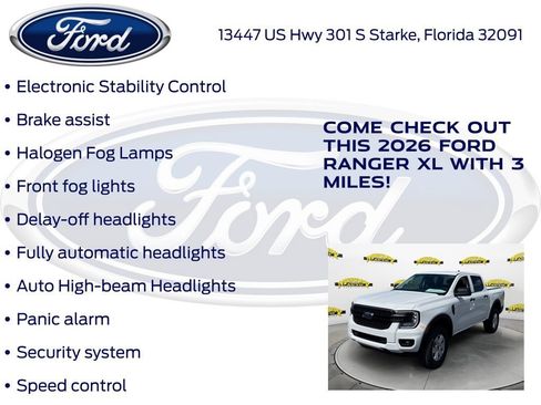 New 2026 Ford Ranger XL w/ Trailer Tow Package RWD image 30