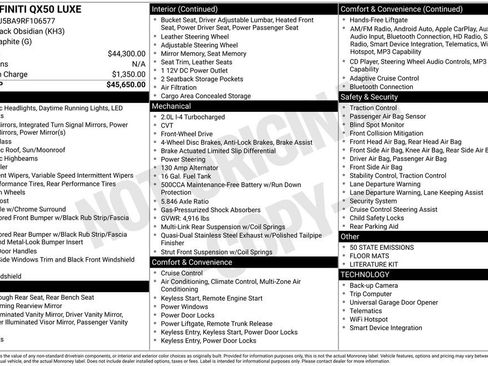 Used 2024 INFINITI QX50 Luxe image 13