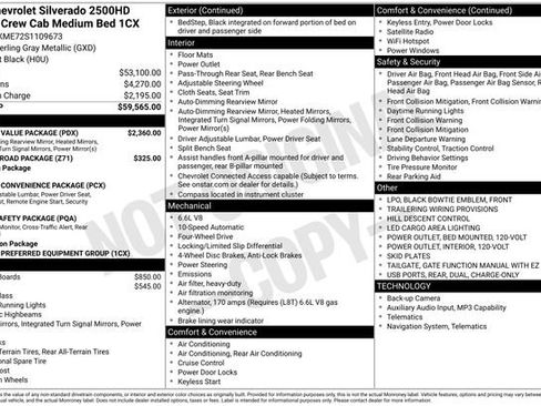 Used 2025 Chevrolet Silverado 2500 Custom w/ Custom Value Package AWD/4WD image 38