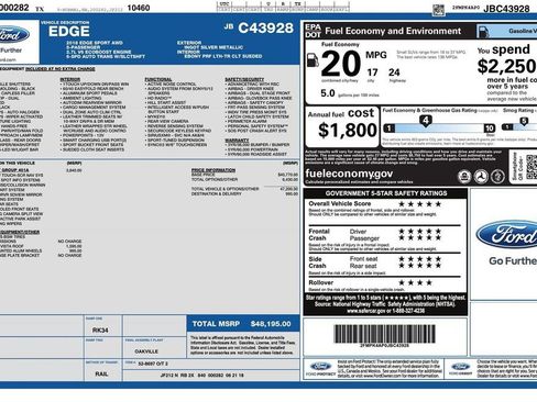 Used 2018 Ford Edge Sport w/ Equipment Group 401A image 28