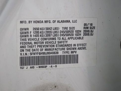 Used 2018 Honda Pilot Touring image 43