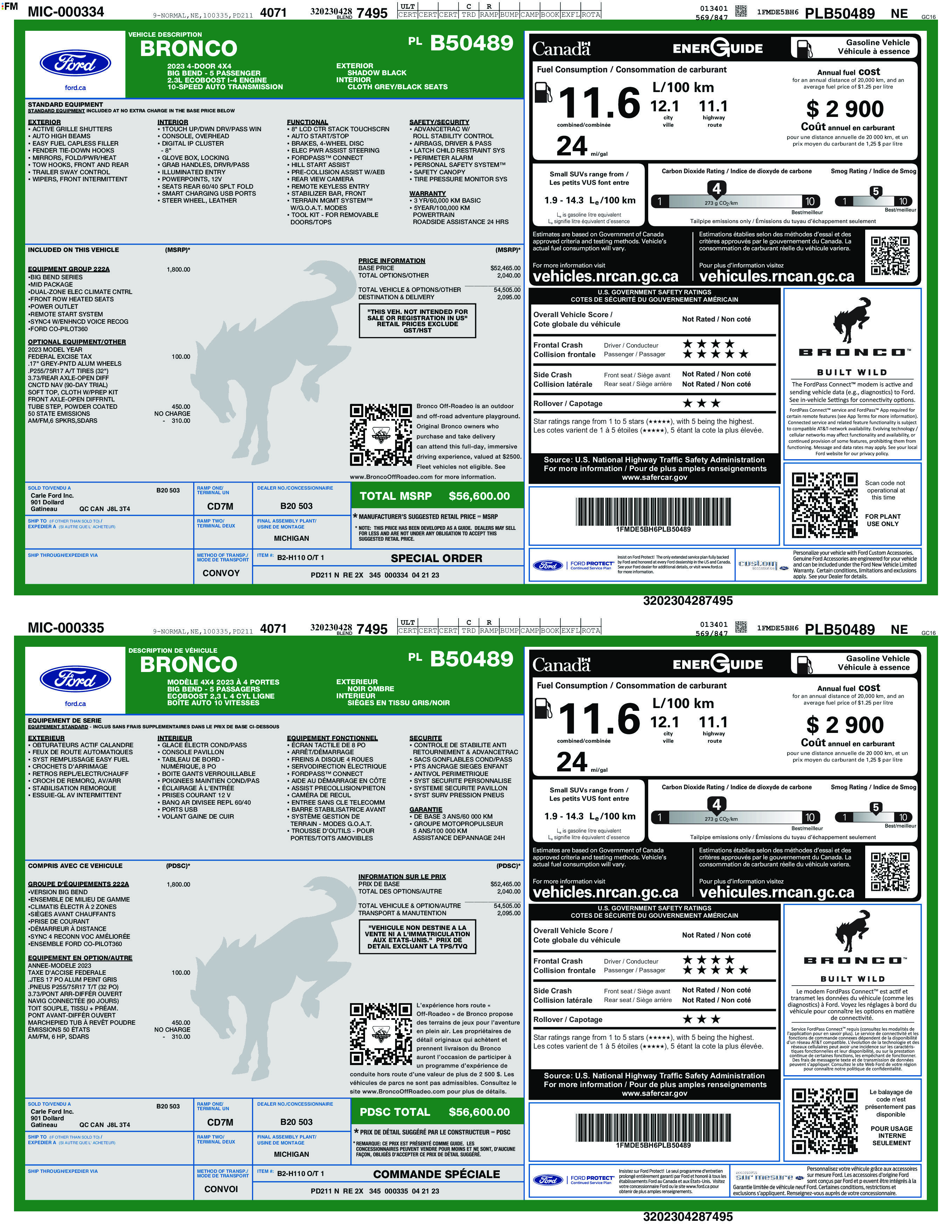 Used 2023 Ford Bronco Big Bend AWD/4WD image 2