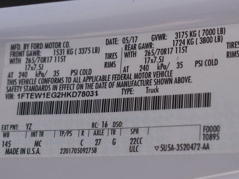 Used 2017 Ford F150 XLT w/ Equipment Group 301A Mid image 48