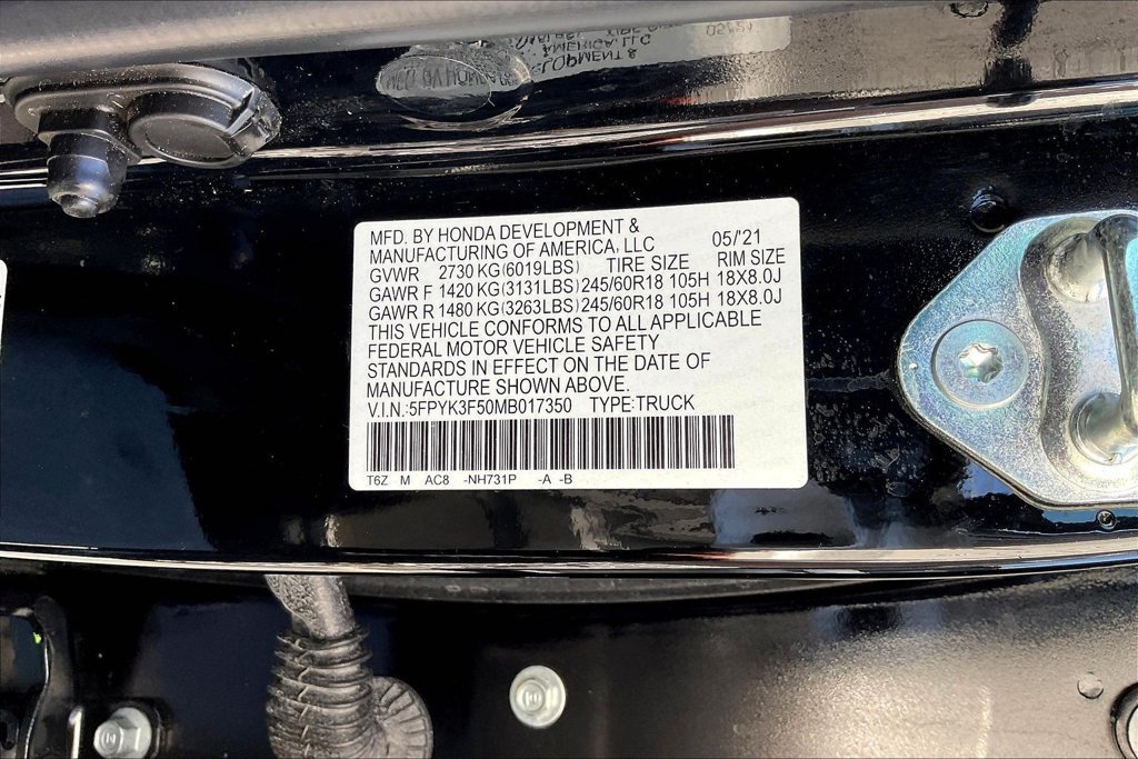 Used 2021 Honda Ridgeline RTL image 17