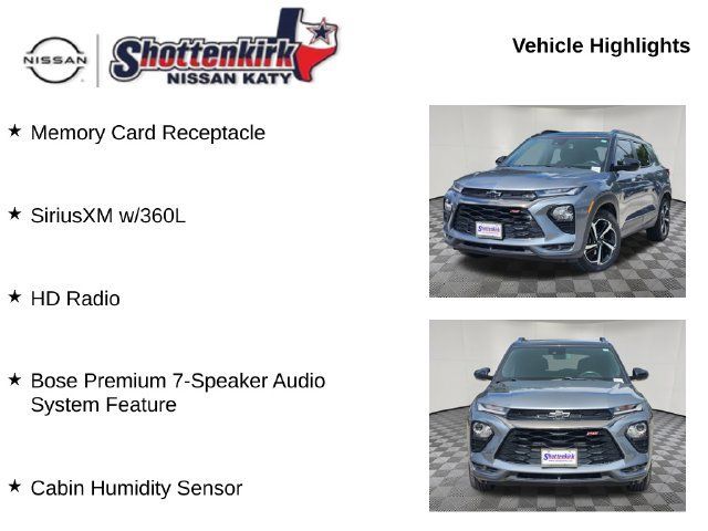 Used 2022 Chevrolet TrailBlazer RS w/ Technology Package FWD image 12