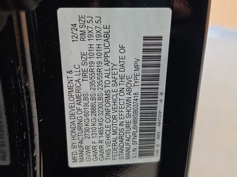 Used 2025 Honda Odyssey Touring image 39