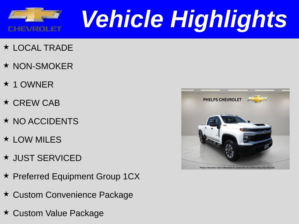 Certified 2025 Chevrolet Silverado 2500 Custom w/ Custom Value Package AWD/4WD image 2