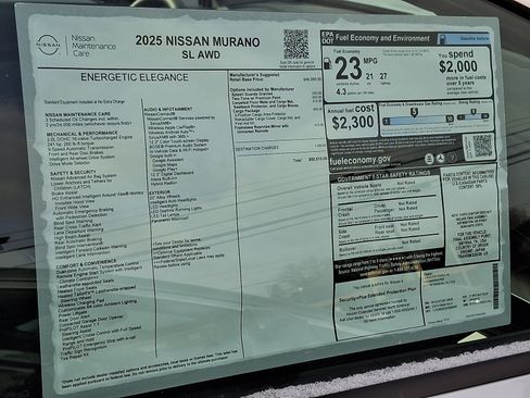 New 2025 Nissan Murano SL w/ Cargo Package image 5