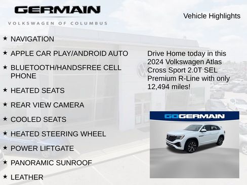 Used 2024 Volkswagen Atlas Cross Sport SEL Premium R-Line AWD/4WD image 6