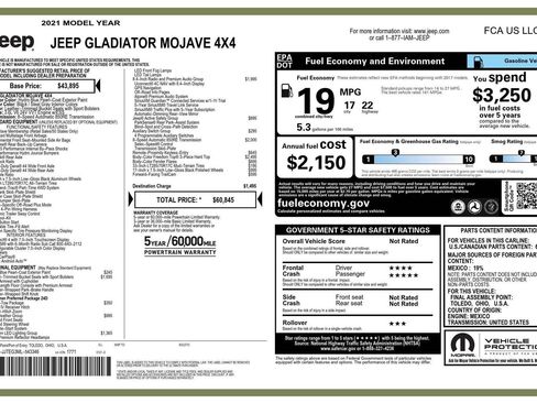 Used 2021 Jeep Gladiator Mojave image 25