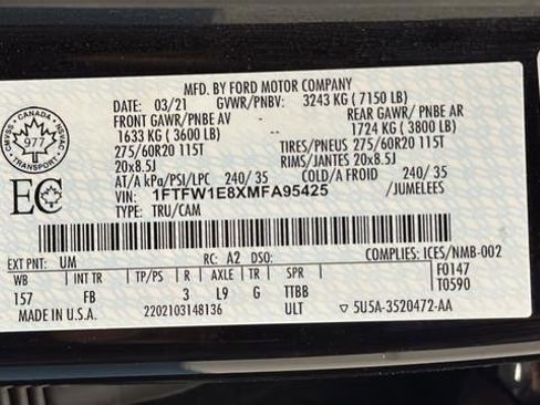 Used 2021 Ford F150 XLT w/ Equipment Group 302A High image 46